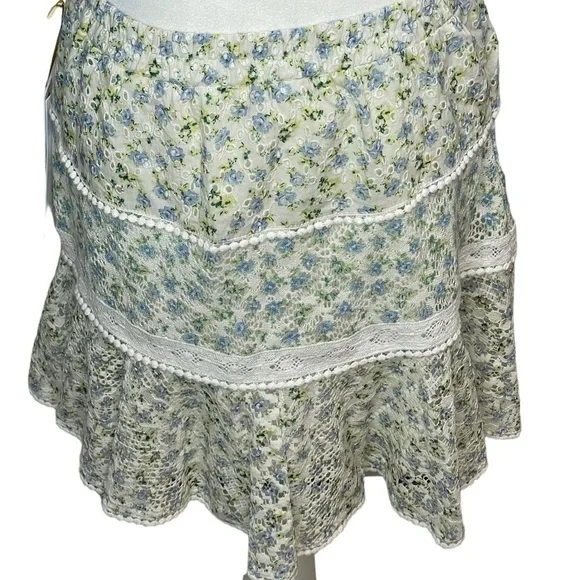 House of Harlow Tiered Floral Mini Skirt Cottagecore | NWT | Size Small - Picture 11 of 16